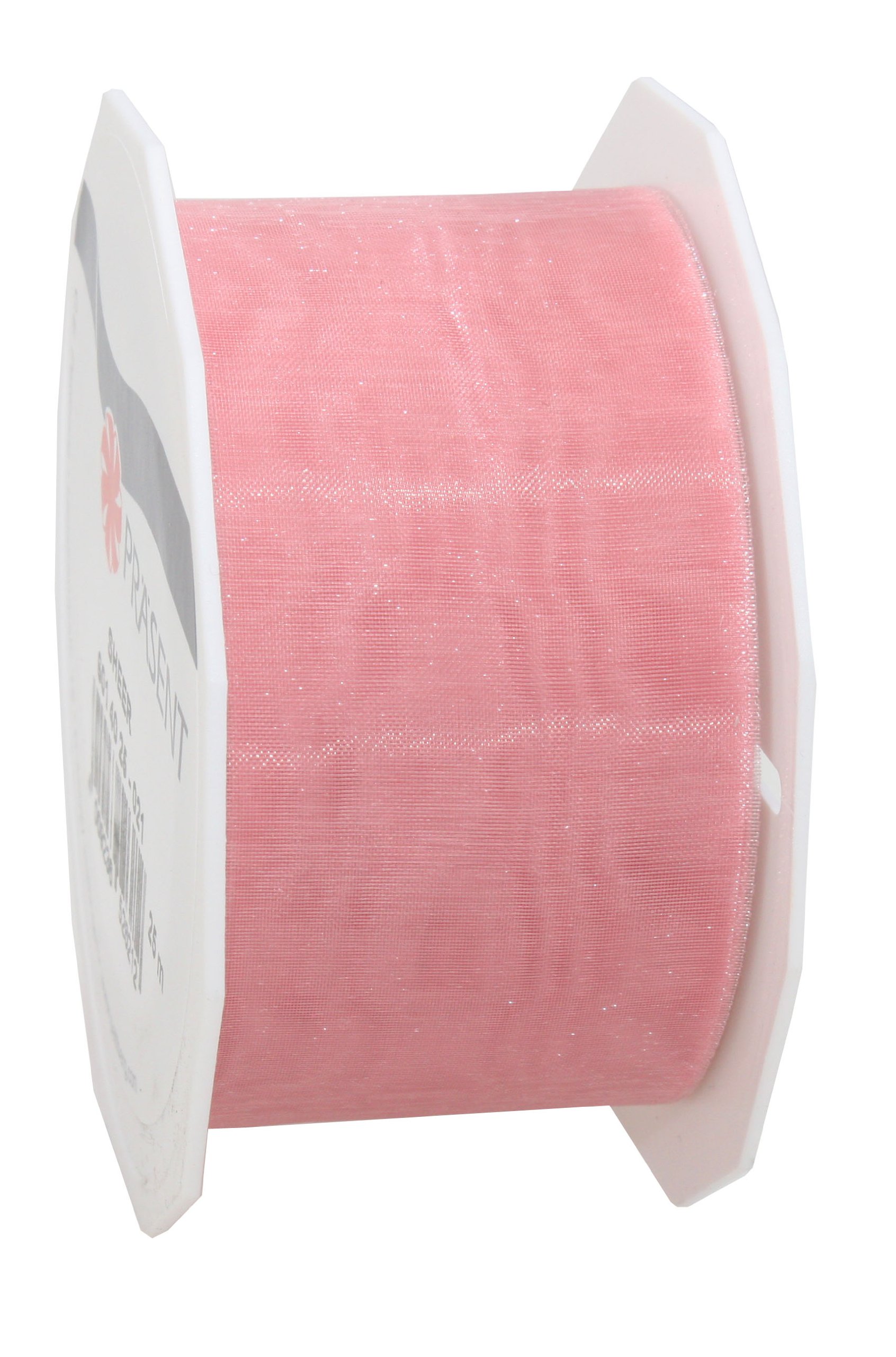 C.E. Pattberg Sheer Organza Ribbon Light Pink, 27 Yards Gift Wrap Ribbon, 1.6 inches Width, Accessories for Decoration & Handicrafts, Decoration Ribbon for Presents, for Every Occasion — image 1