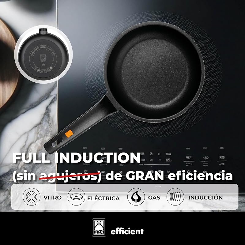 Efficient | Set 2 sartenes 20-24 cm, aluminio fundido con antiadherente