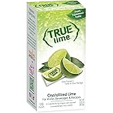 True Lime Sugar Free Drink Mix Packets, Water Enhancer, 100 ct | Fresh-squeezed taste, non-GMO, gluten free, zero calories, mix in water, iced tea, cocktails, recipes &amp; seasonings
