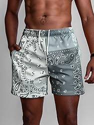 DIOTSR Mens Paisley Graphic Basketball Shorts