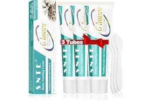 SNTE Numbing Cream for Tattoos Extra Strength, (180g) 3 Tubes × 2.12Oz 6-8 Hours Long-Lasting Tattoo Numbing Cream Extra Strength, Tattoo Numbing Cream for Large Areas Tattoos & Multiple Places Tattoos