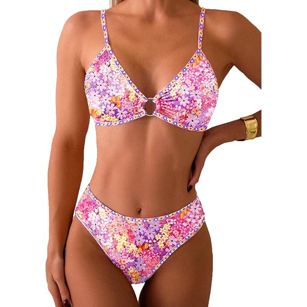 Amazon.com: Dolce & Gabbana Pink Floral Halter Beachwear Swimwear