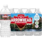 Arrowhead 100% Mountain Spring Bottled Water - 16.9 Fl Oz, 12 Pack | Still Water Bottle with Naturally Occurring Minerals and Electrolytes for Crisp Refreshing Taste