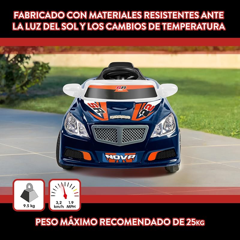 – Twinkle Car R/C BLU SCURO, Auto elettrica radiocomandata, batteria da 12 V, telecomando incluso con portata 10 m, autonomía 45 min, peso massimo 25 kg, età da 3 a 6 anni — foto 4 di 8