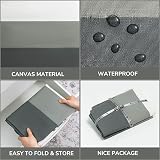 TIMEYARD Large 75L Laundry Hamper 2-Pack Tall Collapsible Grey view 6