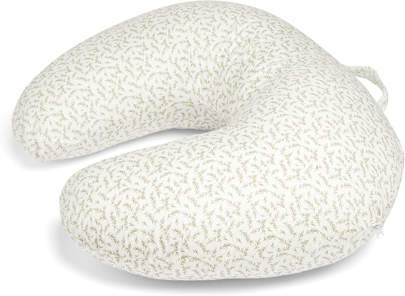 Mamas & Papas Nursing Pillow Leaf – Curved Feeding Support with Removable Cover