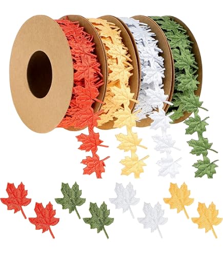 SANNIX 18 Rolls 90 Yards Halloween Ribbon Printed Grosgrain Ribbons 3/8″ Wide DIY Craft Fabric For Halloween Party Decor Gift Wrapping Ribbon