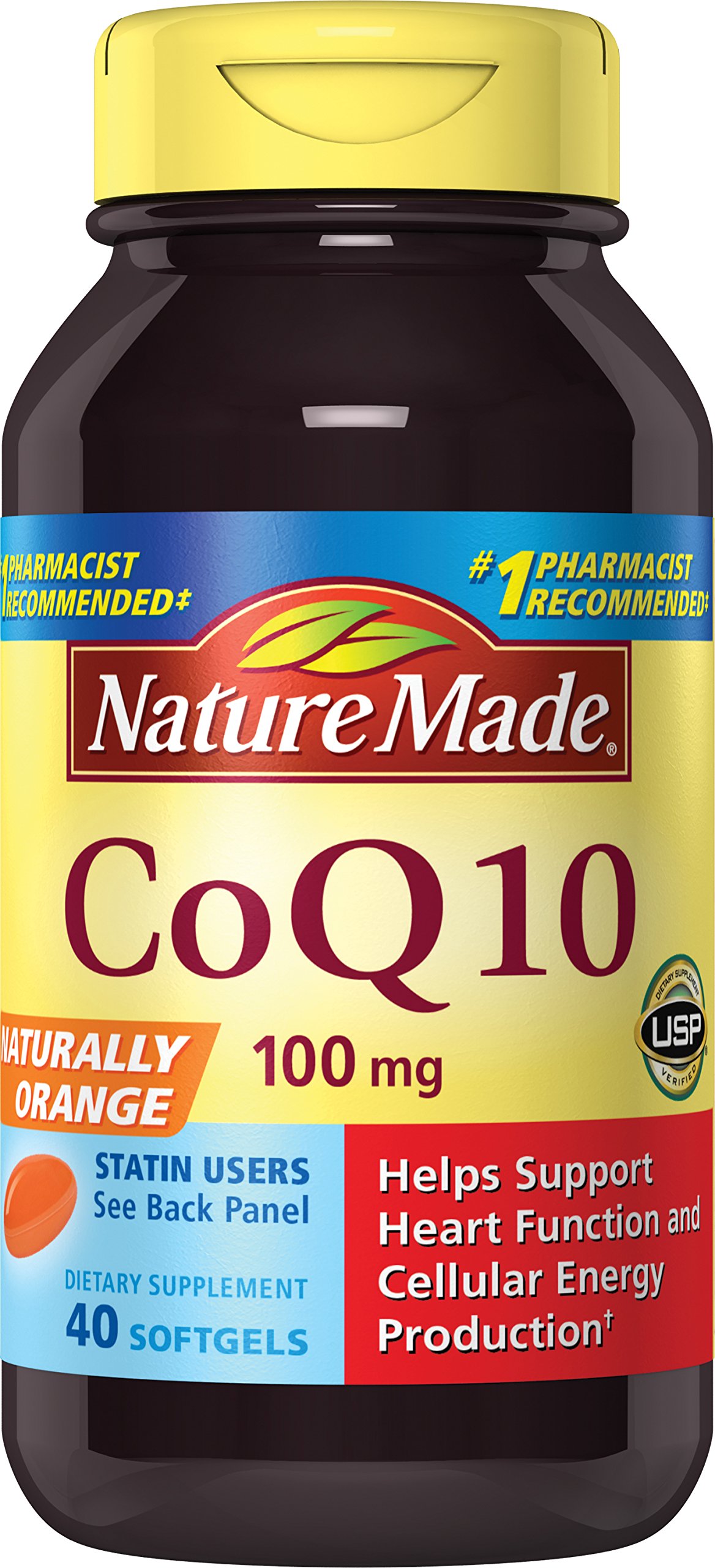 Nature Made CoQ10 (Coenzyme Q 10) 100 mg. Softgels 72 Count