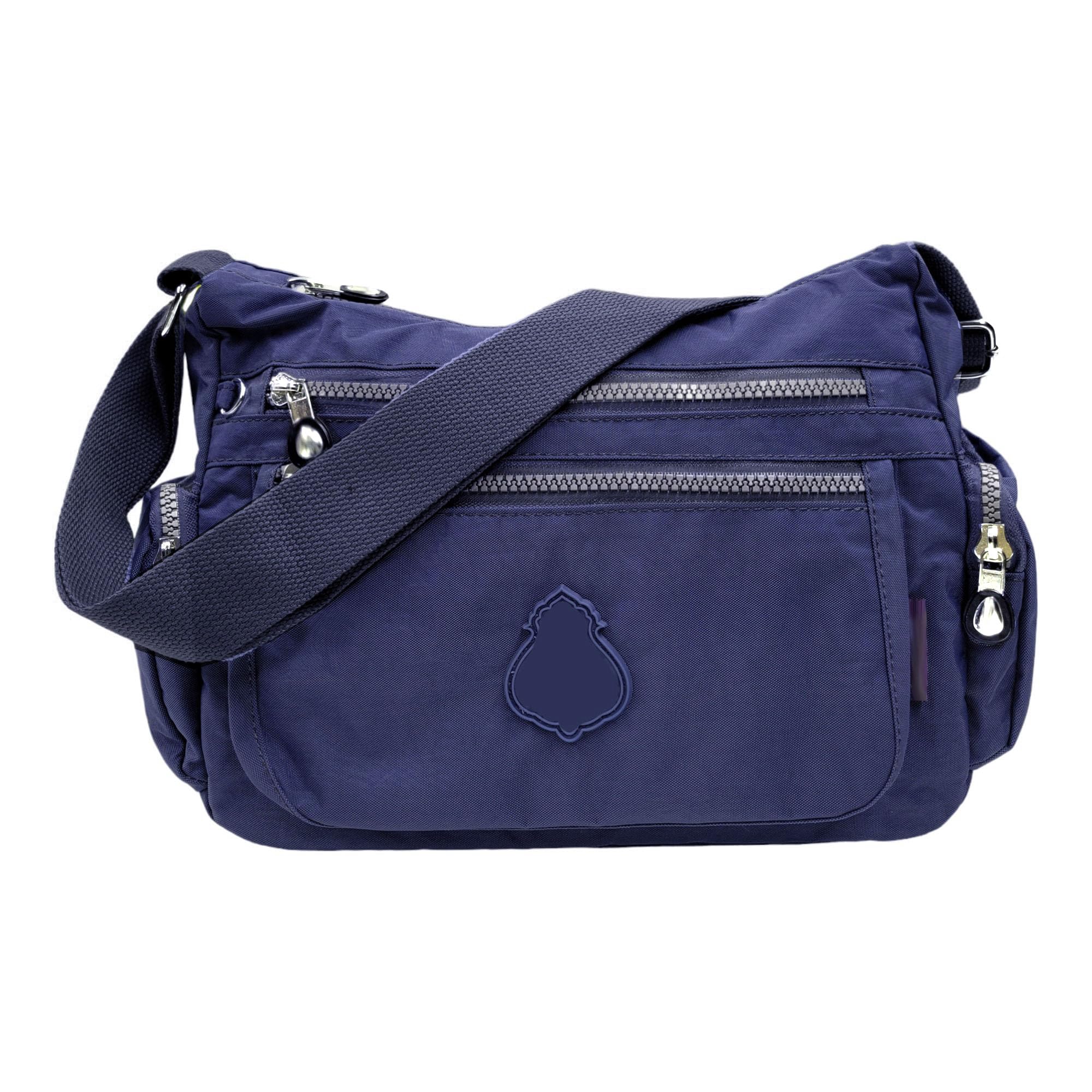 GFM® Nylon Waterproof Cross Body Bag - S3-Navy Blue - (88)(NCB-8666-GHNL)