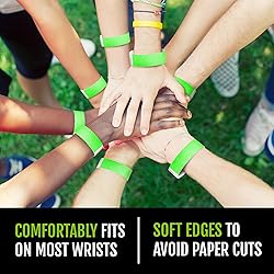 10,000 WristCo Neon Green Tyvek Wristbands for