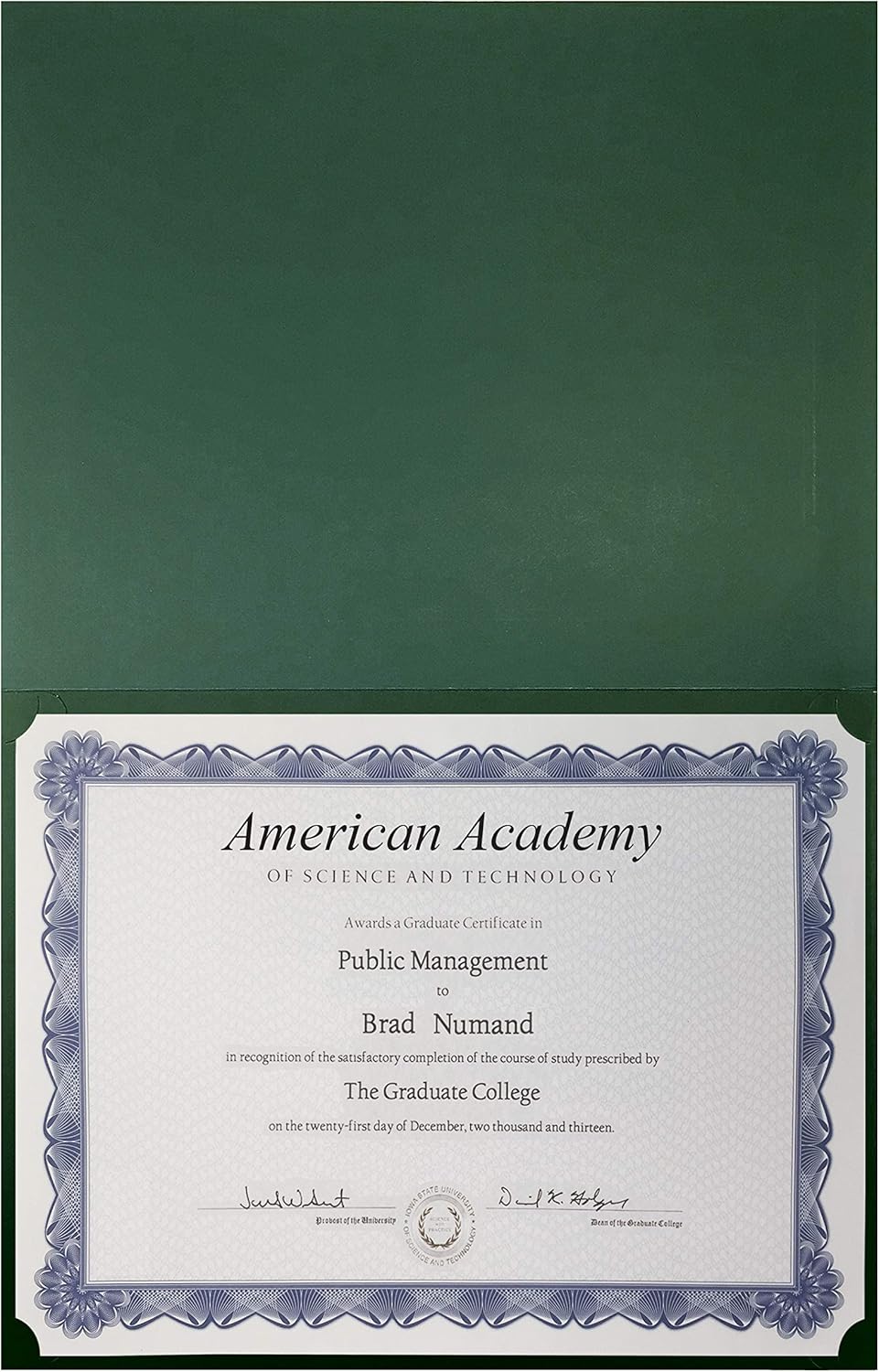 25 Pack Green Certificate Holders, Diploma Holders, Document Covers with Gold Foil Border, by Better Office Products, for Letter Size Paper, 25 Count, Hunter Green : Office Products