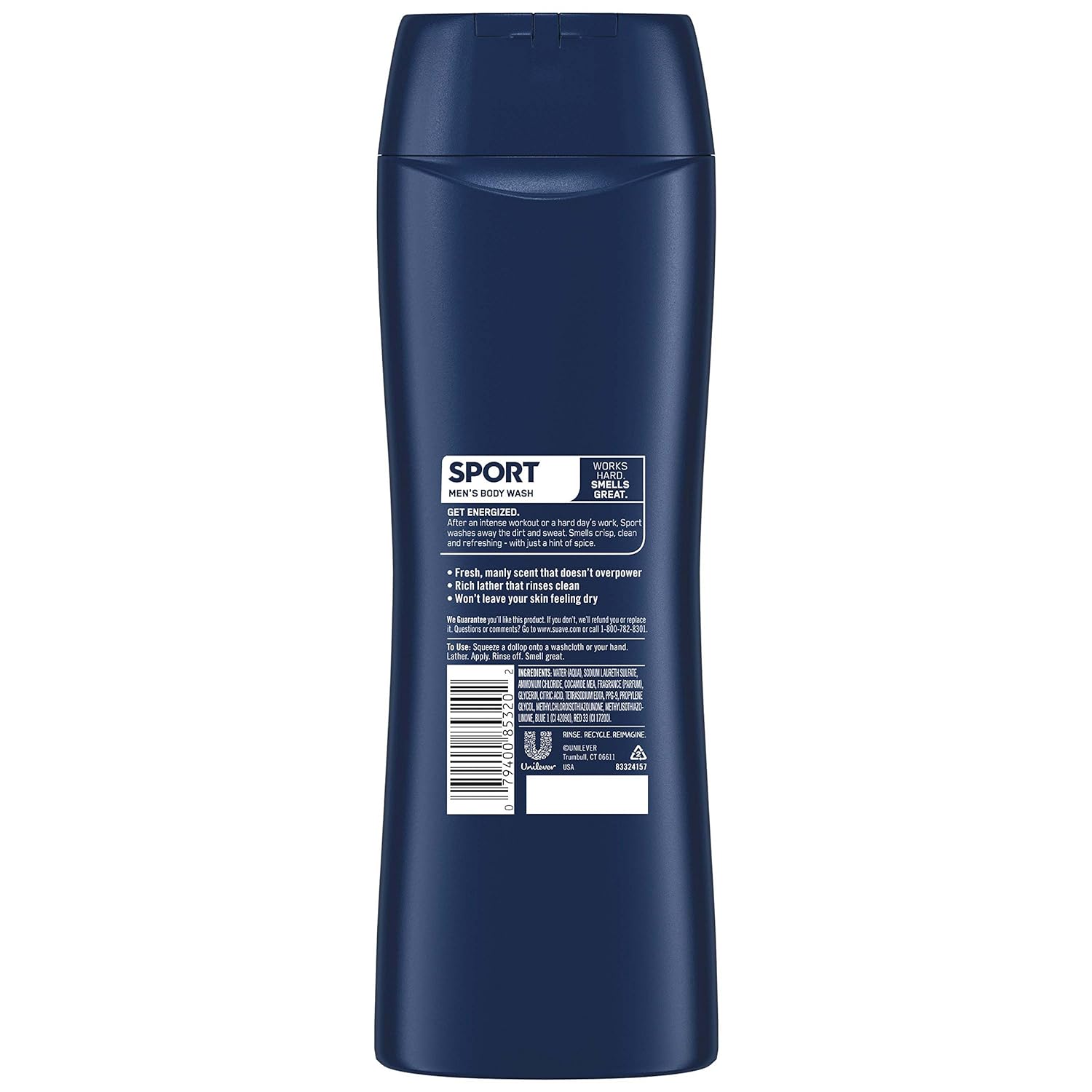 Suave Men Body Wash, Sport, 15 Fl Oz : Bath And Shower Gels : Beauty