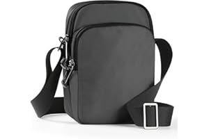 VADOO Crossbody Bag - with Zipper Lock, RFID Blocking & Waterproof, Sling Bag for Men & Women - Small Fanny Pack for Travel