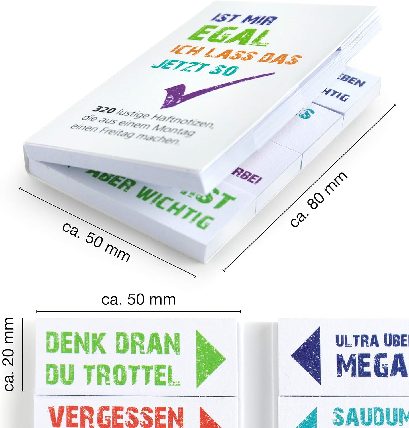 OfficeTree Funny Notes for Students, Sticky Note with Cheeky Sayings in Cool Design as Office Gadgets - Image 5