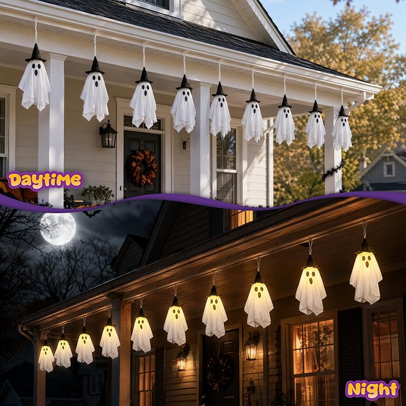 Guirlande Halloween Lumineuse Fantômes — photo 5 sur 6