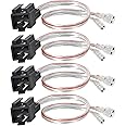 NuIth Car Door Speaker Wire Harness Adapter Connector Compatible with 1997-2003 Jeep TJ Cherokee Wrangler, 1998-2007 Dodge Ram Dakota, 1991-2004 Chrysler 300 Concorde Door Speaker Harness 4PCS