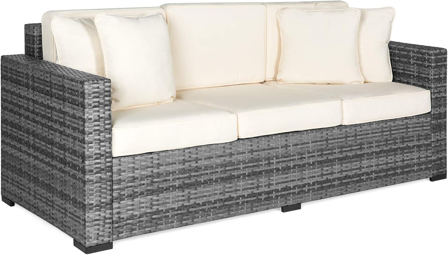 Amazon Com Best Choice Products Outdoor Wicker Sofa All Weather