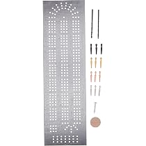 ChefwareKits 484 Cribbage Board Template 3 Lane Starter Kit with Pegs and  Drill Bits : Amazon.ca: Toys & Games