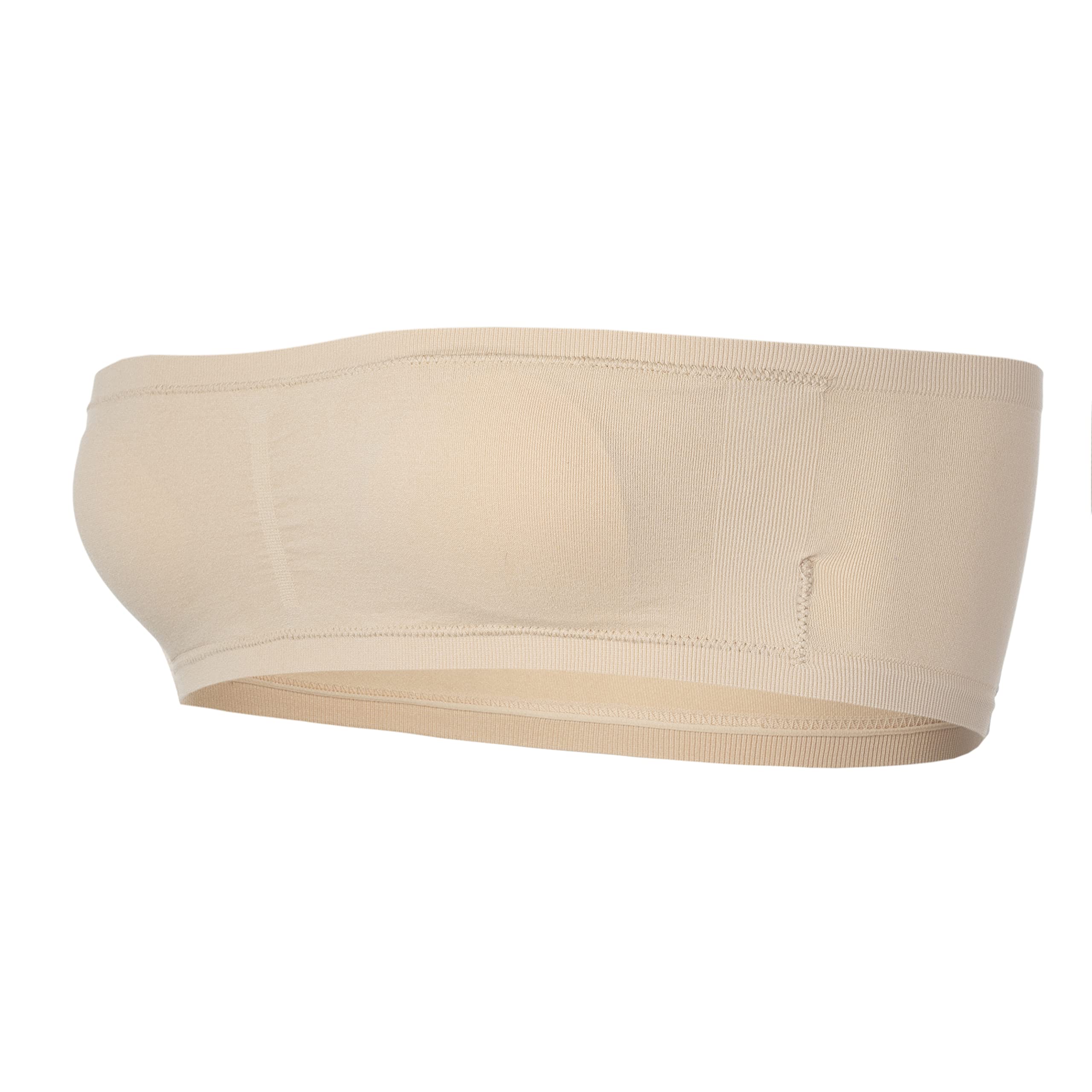 Popular Girl's Bandeau Bra with Removable Padding - Strapless Tube Bra for Girls and Teens, Seamless