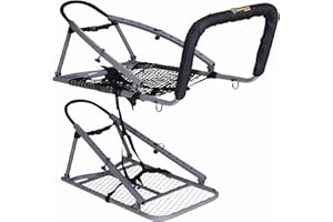 OL'MAN TREESTANDS Multi-Vision Climbing Stand, Steel Construction with 21" Wide Net Seat, Gray, One Size (COM-04)