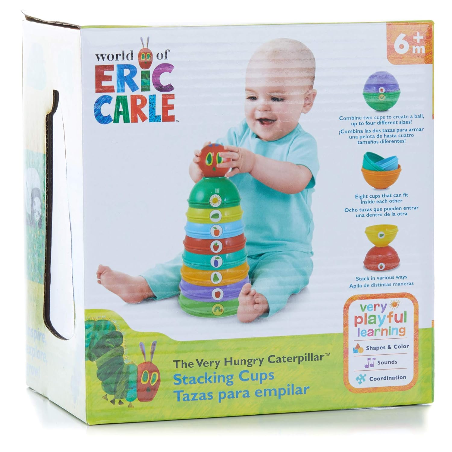 the very hungry caterpillar stacking cups