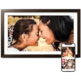 Frameo 15.6" Digital Picture Frame WiFi, Large Display Digital Photo Frame | 1920*1080 IPS FHD Touchscreen, 32GB, Instant Share Photo Video, Wall-Mountable &amp; Tabletop, Gifts for Mom, Women, Huse Warming