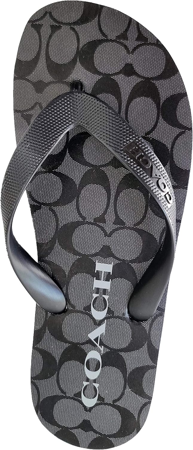 coach signature flip flops