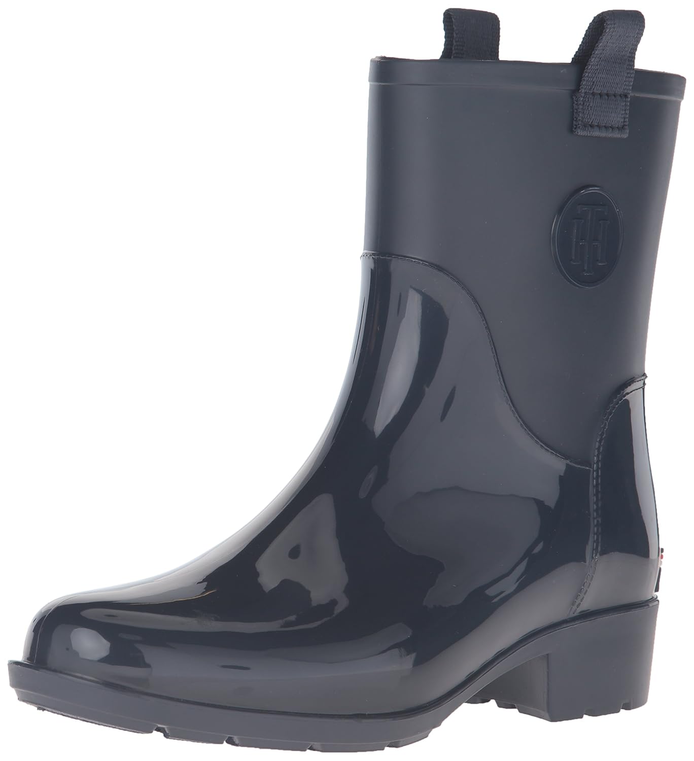 tommy hilfiger short rain boots
