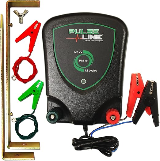 Electric Fence Fencing Energiser 12V PulseLine PLB13 1.3J Amazon.co.uk
