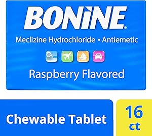 Bonine Motion Sickness Tablets-Raspberry-16 ct., Multicolor (27516)