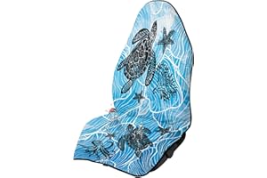 JOAIFO Waterproof Car Seat Cover Towel Seat Covers for Car After Gym Swimming Surfing Running Hiking,Sea Turtle Car Accessories Seat Protector for SUV Trucks,Blue