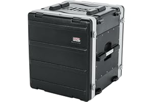 Gator Cases Lightweight Molded 12U Rack Case with Heavy Duty Latches, Standard 19.25" depth (GR-12L)