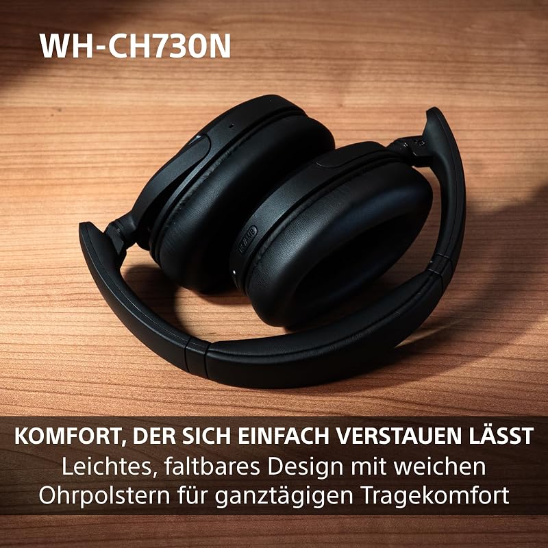 WH-CH730N Kabellose Noise Cancelling Kopfhörer - Schwarz