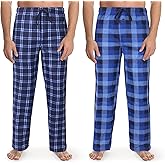 Fruit of the Loom Men's Flannel Pajama Pant (Pack of 2)
