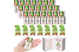 Wettarn 36 Sets Christmas Positive Gifts Gnome Stress Balls with Support Gift Boxes Bulk Merry Christmas Party Favors for Employee Coworker Friends Office Relief Toys Stocking Stuffers