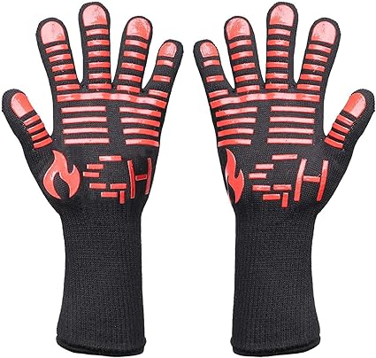 GoHiking - Guantes para Barbacoa, Resistentes al Calor, para Horno