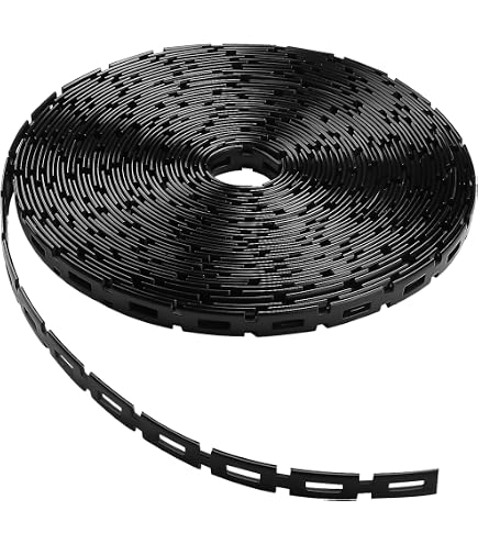 One Stop Outdoor Lock Link – Wiederverwendbarer Pflanzen- & Kabelbinder, 1/2 Zoll, 30,5 M Rolle