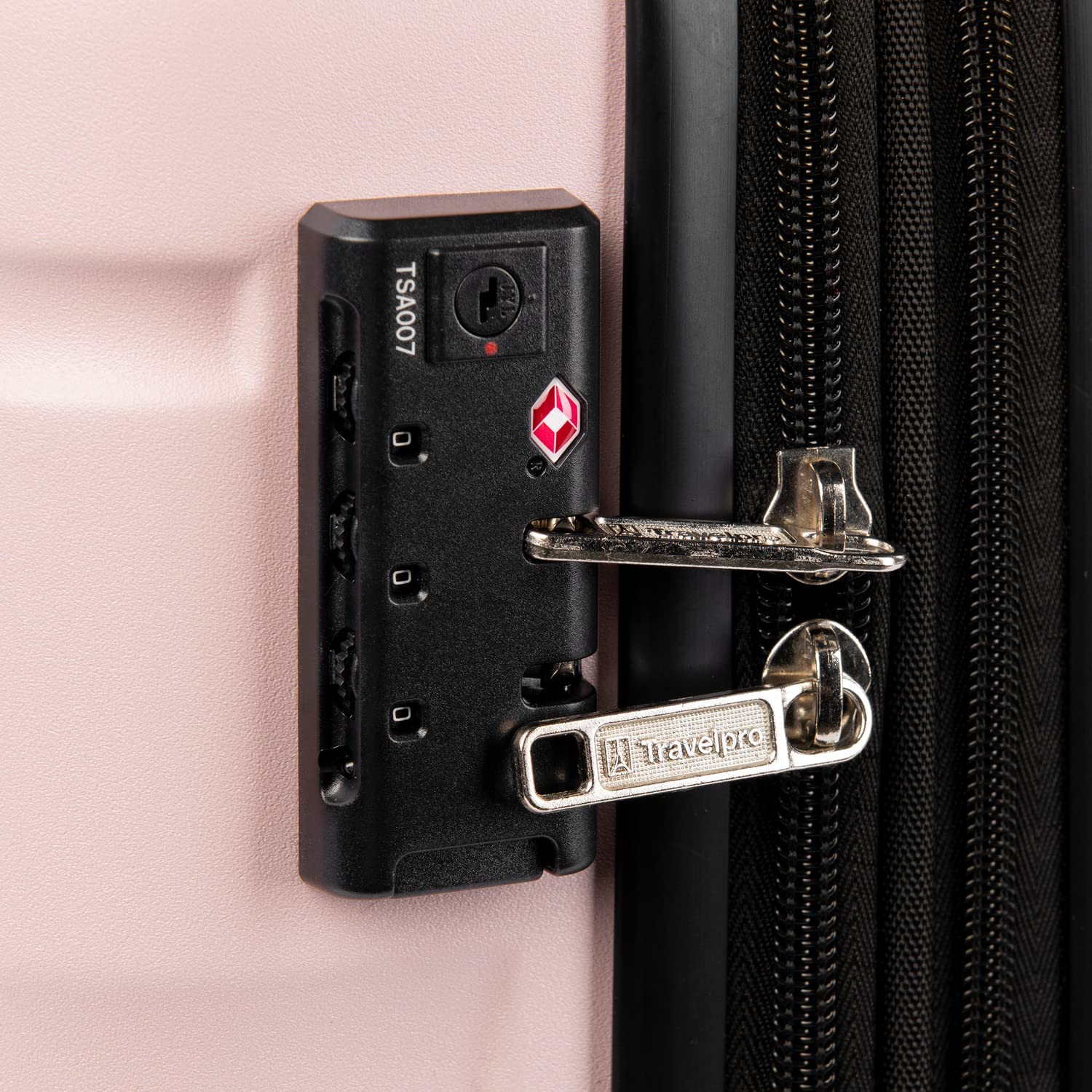 Travelpro Runway 2 Piece Luggage Set, Carry-on & Convertible Medium to Large 28-Inch Check-in Hardside Expandable Luggage, 8 Spinner Wheels, TSA Lock, Hardshell Suitcase, Powder Pink