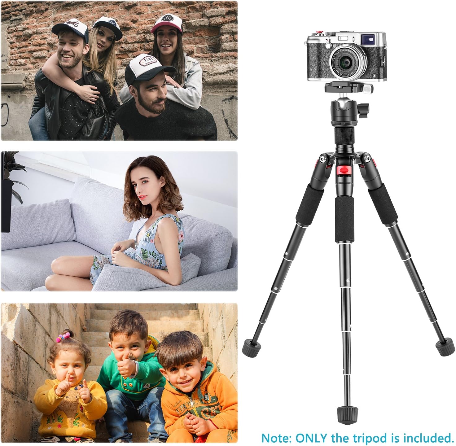 Neewer Portable Desktop Mini Tripod - Aluminum Alloy 20 inches/ 50 centimeters with 360 Degree Ball Head, 1/4 inch Quick Shoe Plate for DSLR Camera Video Camcorder, Load up to 11 pounds/5 kilograms : Camera & Photo