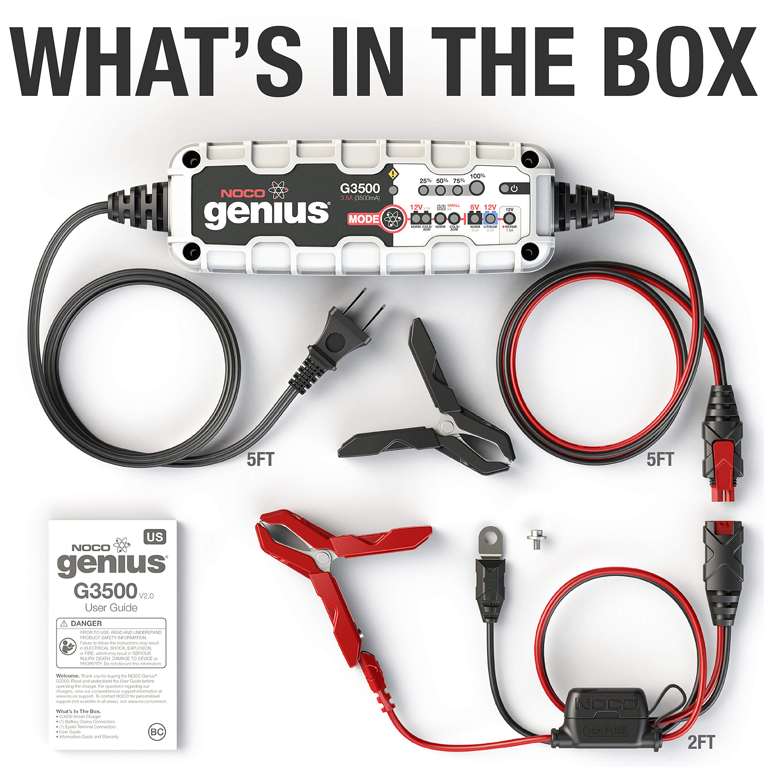 NOCO Genius G3500 6V/12V 3.5 Amp Battery Charger and Maintainer Buy