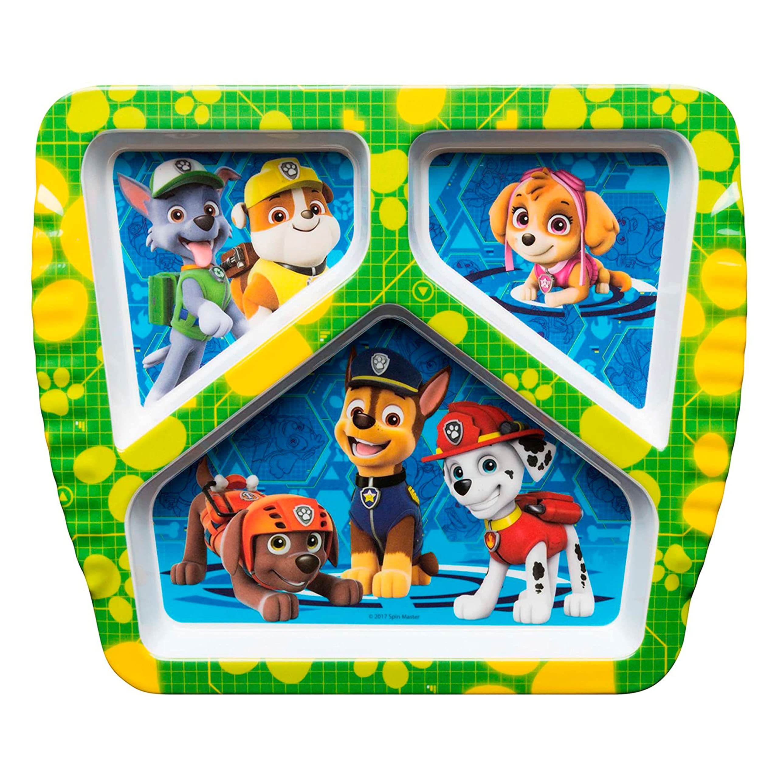 Mua Zak Designs Paw Patrol Dinnerware Set Includes Melamine 3-Section ...