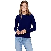 State Cashmere Women’s Essential Crewneck Sweater 100% Pure Cashmere Classic Long Sleeve Pullover