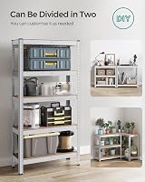 SONGMICS 5-Tier Steel Shelving Unit 650 kg Load 30x75x150 cm Black GLR030B21 view 6