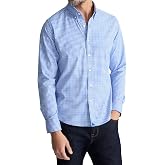 UNTUCKit Performance Plaid Long Sleeve Shirt for Men | Breathable, quick-drying and sweat-wicking fabric with stretch for all-day comfort, finished with the perfect untucked length