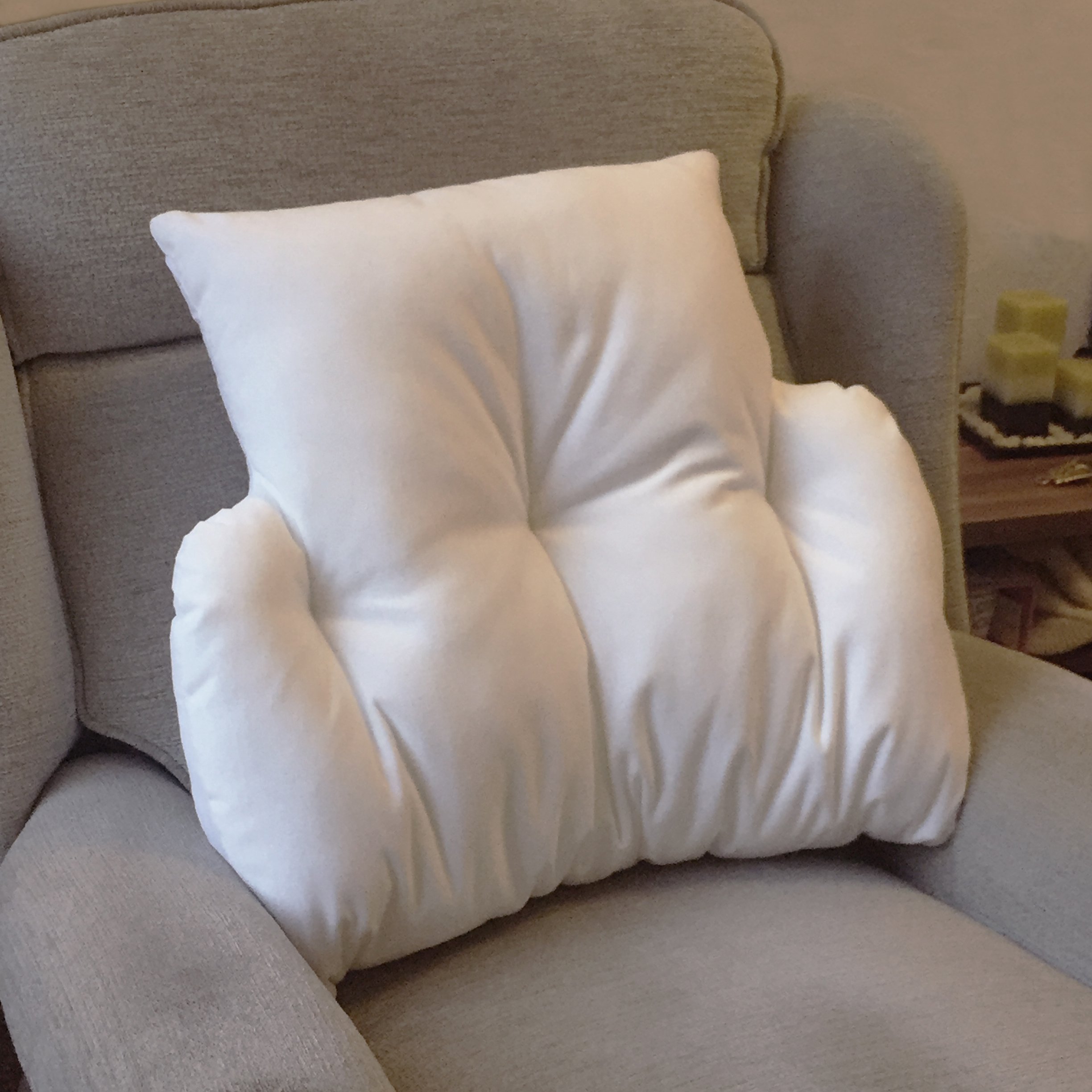 fleece back support pillow