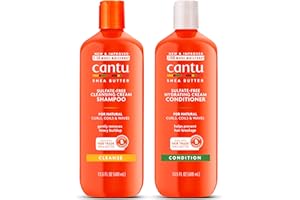 Cantu Shampoo & Conditioner with Shea Butter for Natural Hair, 13.5 fl oz (Pack of 2)