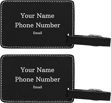 amazon personalized luggage tags