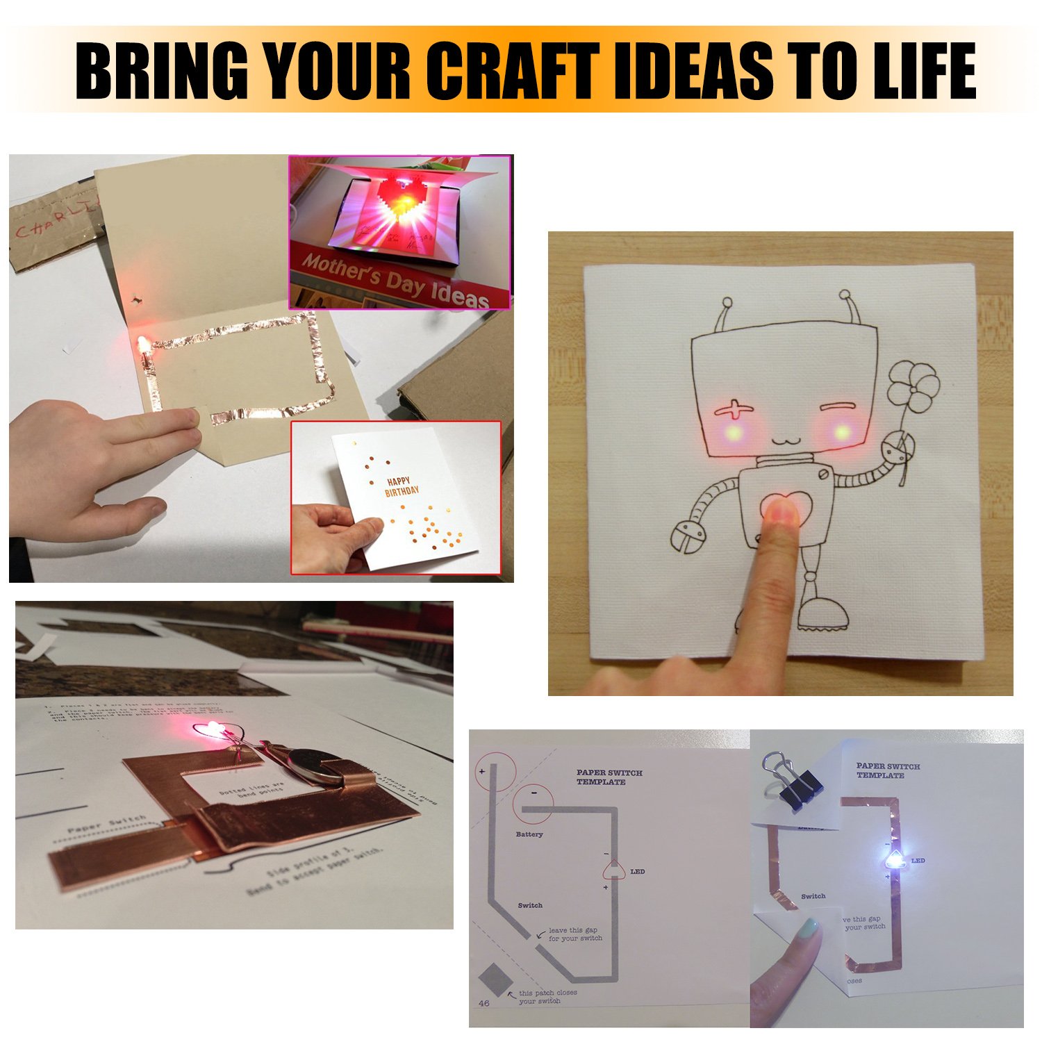 Copper Foil Tape with Conductive Adhesive EMI Shielding Stained Glass Soldering Electrical Repairs Slug&Snail Repellent Paper Circuits Grounding Crafts Projects Guitar GREEN BIRD (0.2 inch)