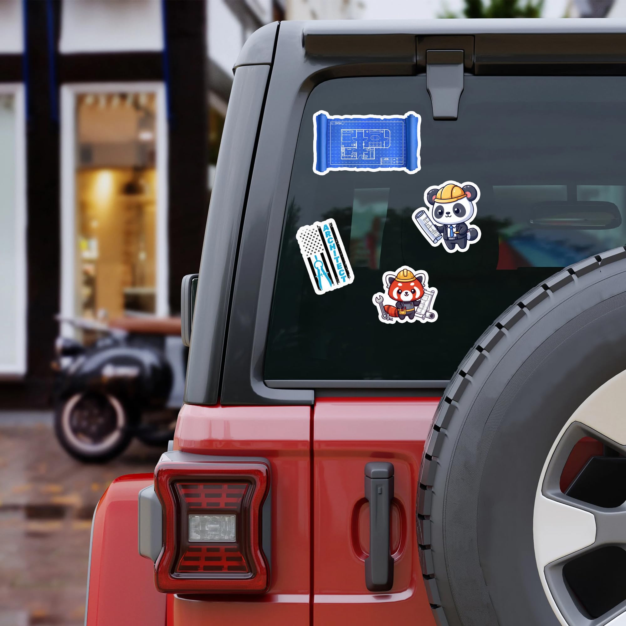 BIGZORO 50 PCS Architect Pack Stickers Work Funny