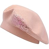 DLAPL Winter Women French Beret Hat Kaschmir Solid Color Knitted Berets